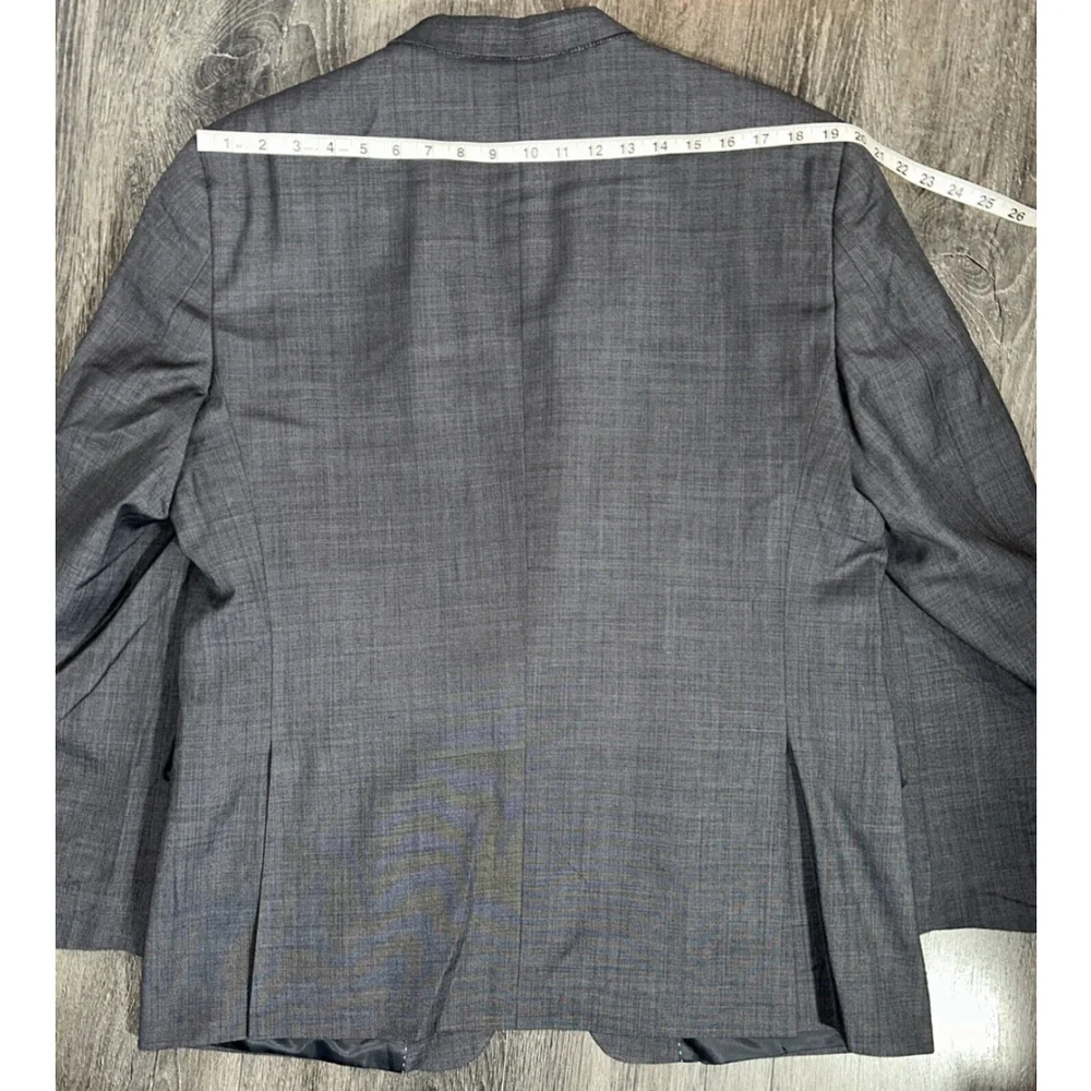 Tommy Hilfiger 44R Gray Two Button Wool Blazer DBL Vent