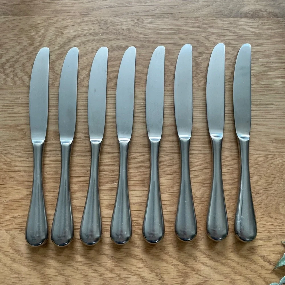 Yamazaki Morrison Median Place Knife 9-1/4 in Flatware‎ Silverware ~ (8 total)