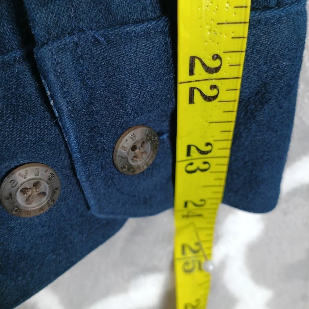 Levis Shirt Jacket Men XL Blue Lined Button Front Lightweight Chore Coat Brushed