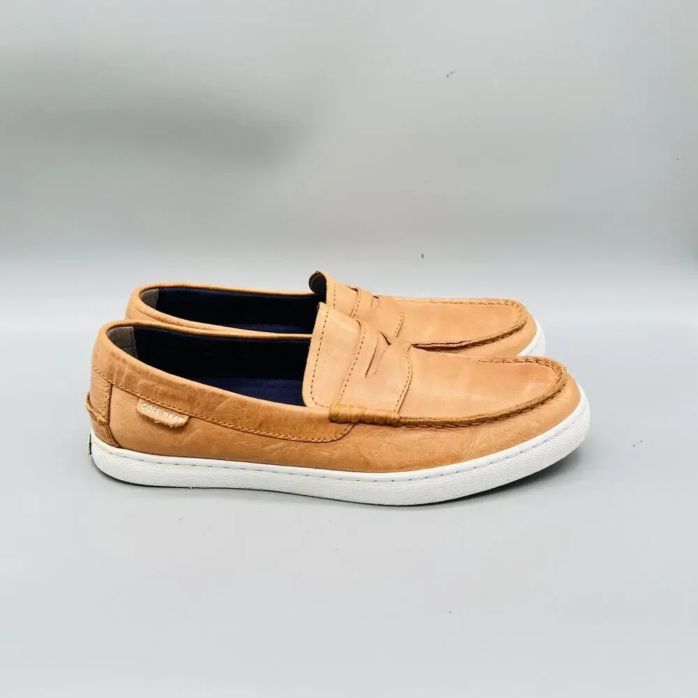 Cole Haan Shoes Men 8 Brown Leather Classic Penny Loafers Slip On Casual Comfort