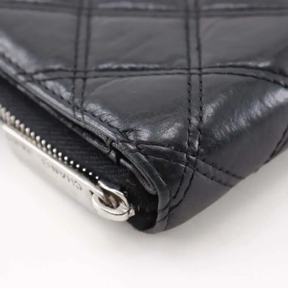 CHANEL black lambskin