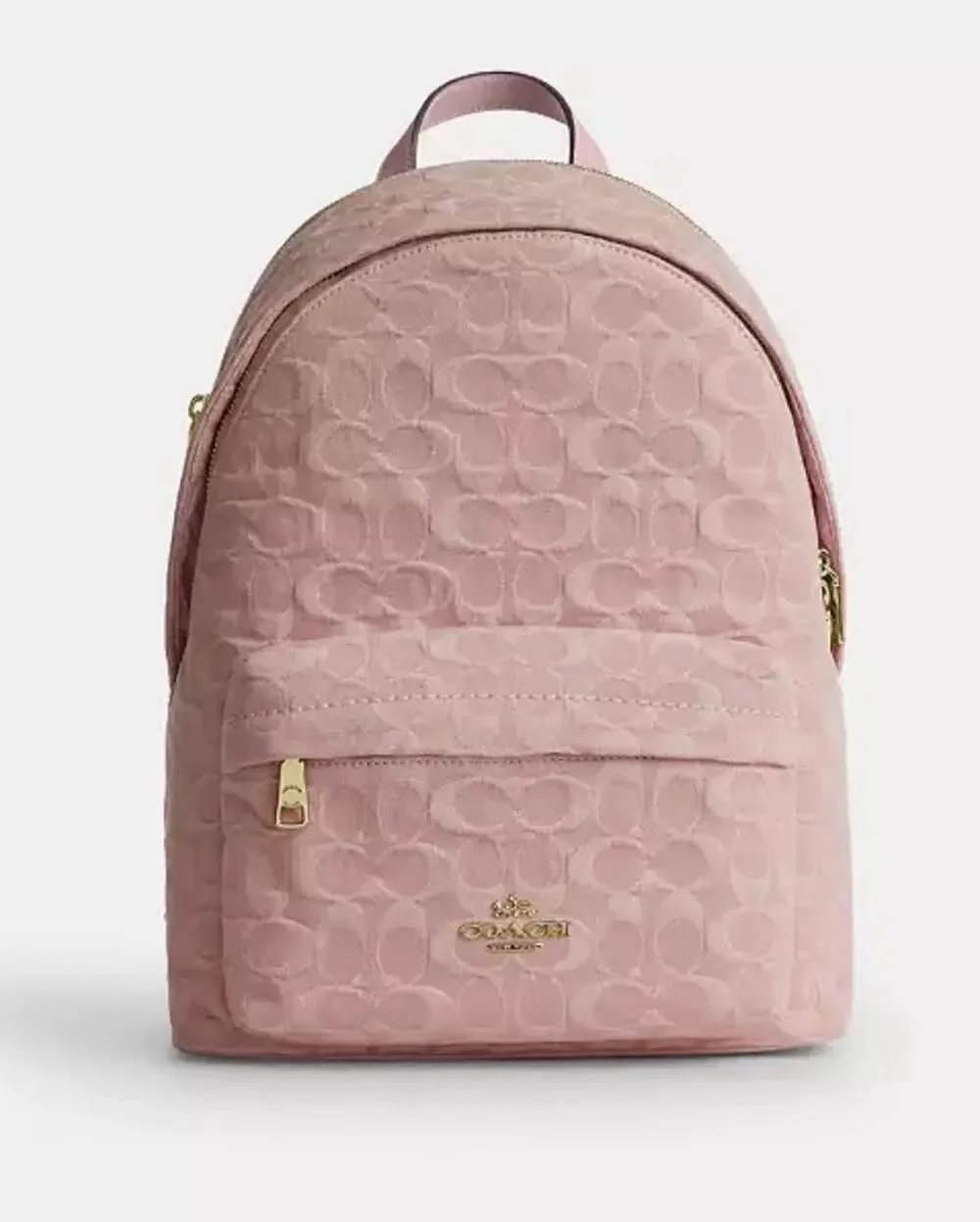 B1-008 Coach Taylor Backpack in Signature Pink Denim CER70 NWT
