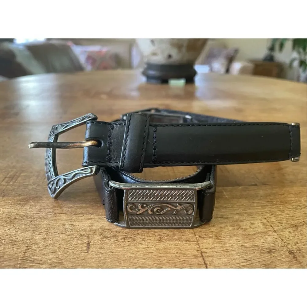 FOSSIL Vintage Genuine leather with metal unisex belt