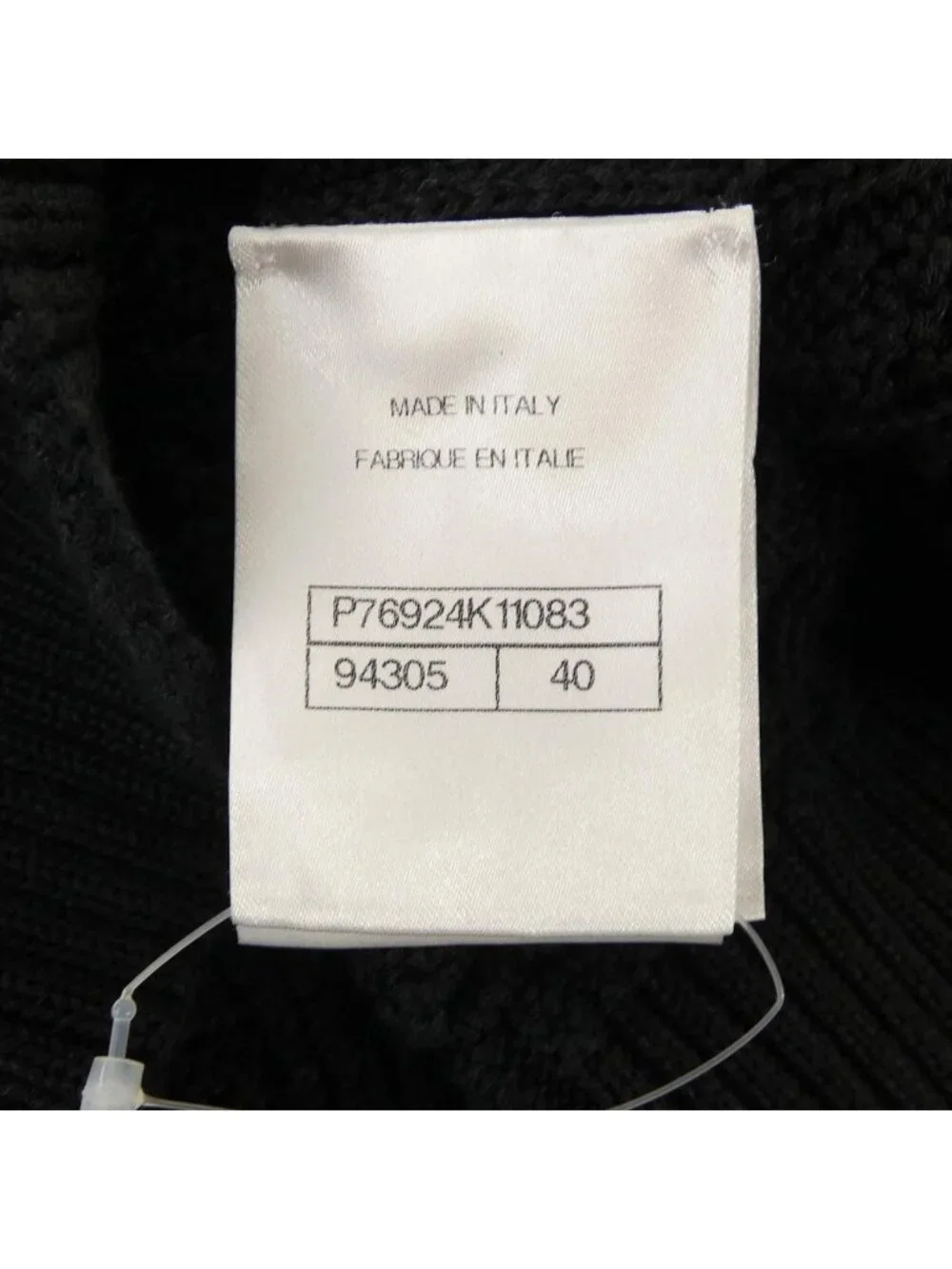 Chanel Knit Sweater Black