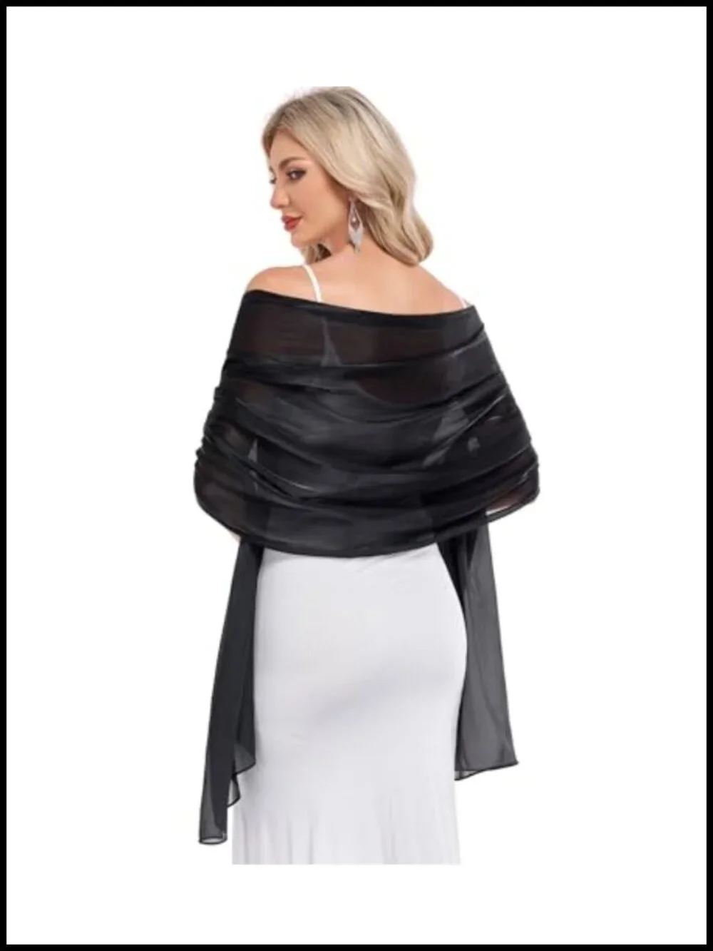 Evening Shawl Wrap Scarf Wedding Party Formal Cover Up Bridesmaid Gift Polyester