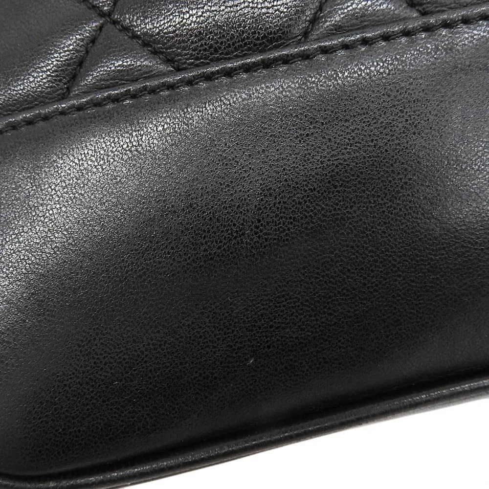 CHANEL black lambskin