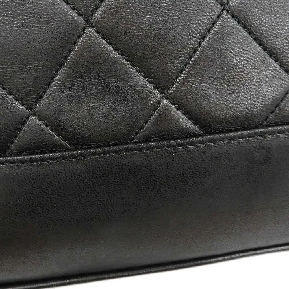 CHANEL black lambskin