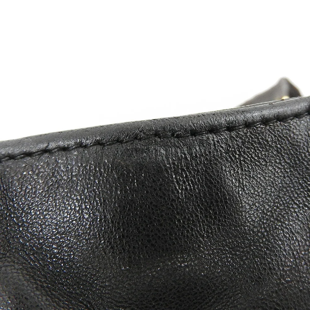 CHANEL black lambskin