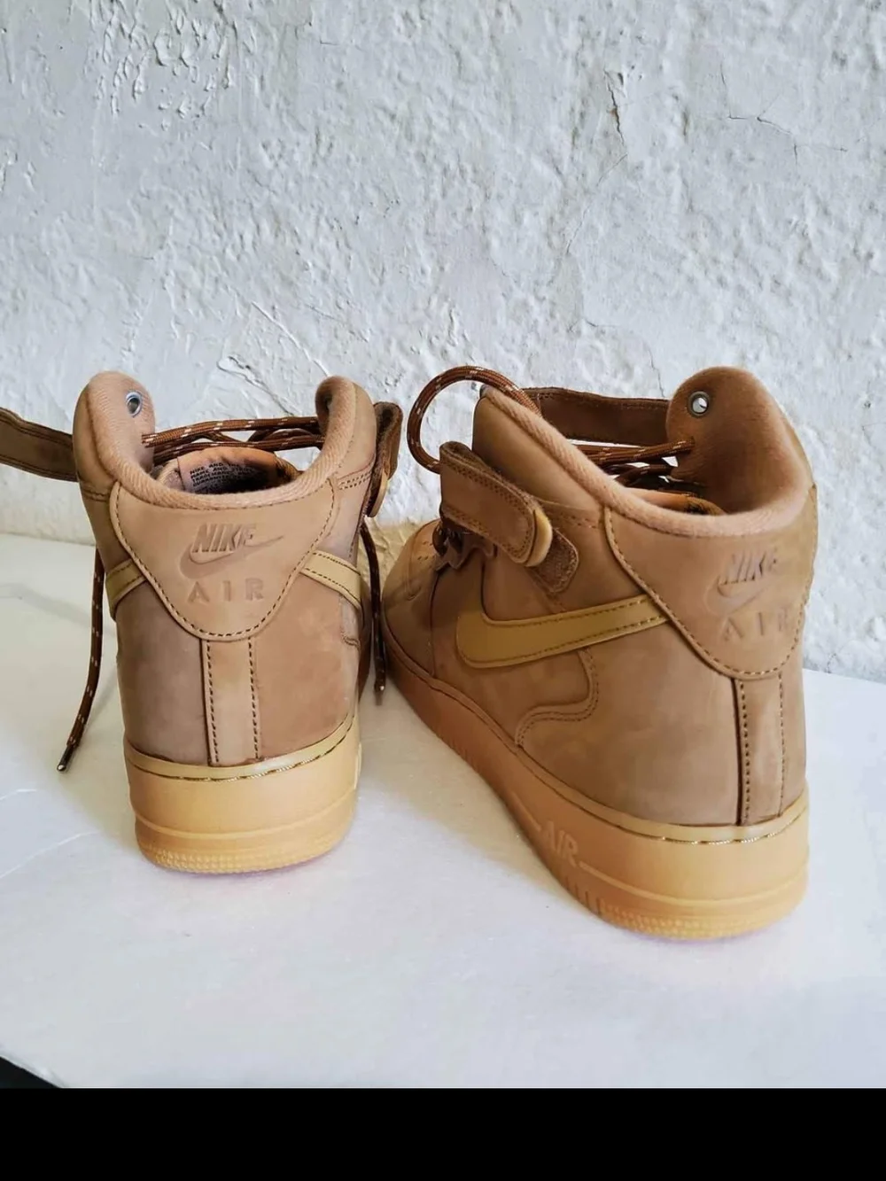 Nike Air Force 1 Mid Wheat Tan Sneakers
