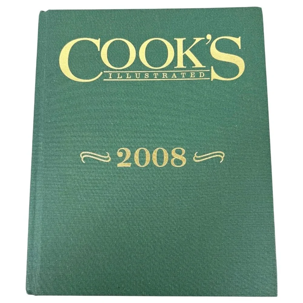Cooks‎ Illustrated 2008 Annual Cookbook Hardcover Bound Volume Complete Year