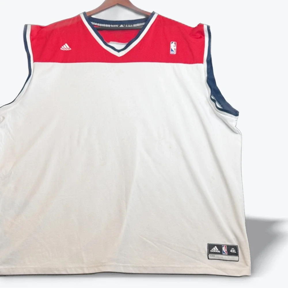 Adidas NBA 4XL PlayerID Warm Up Shooting Shirt Red White Blue Pro Team‎ 2012