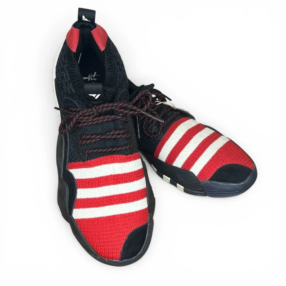 Adidas Trae Young 2 Basketball Shoes Men's 10 Red White‎ Black Meilin H06314 NEW