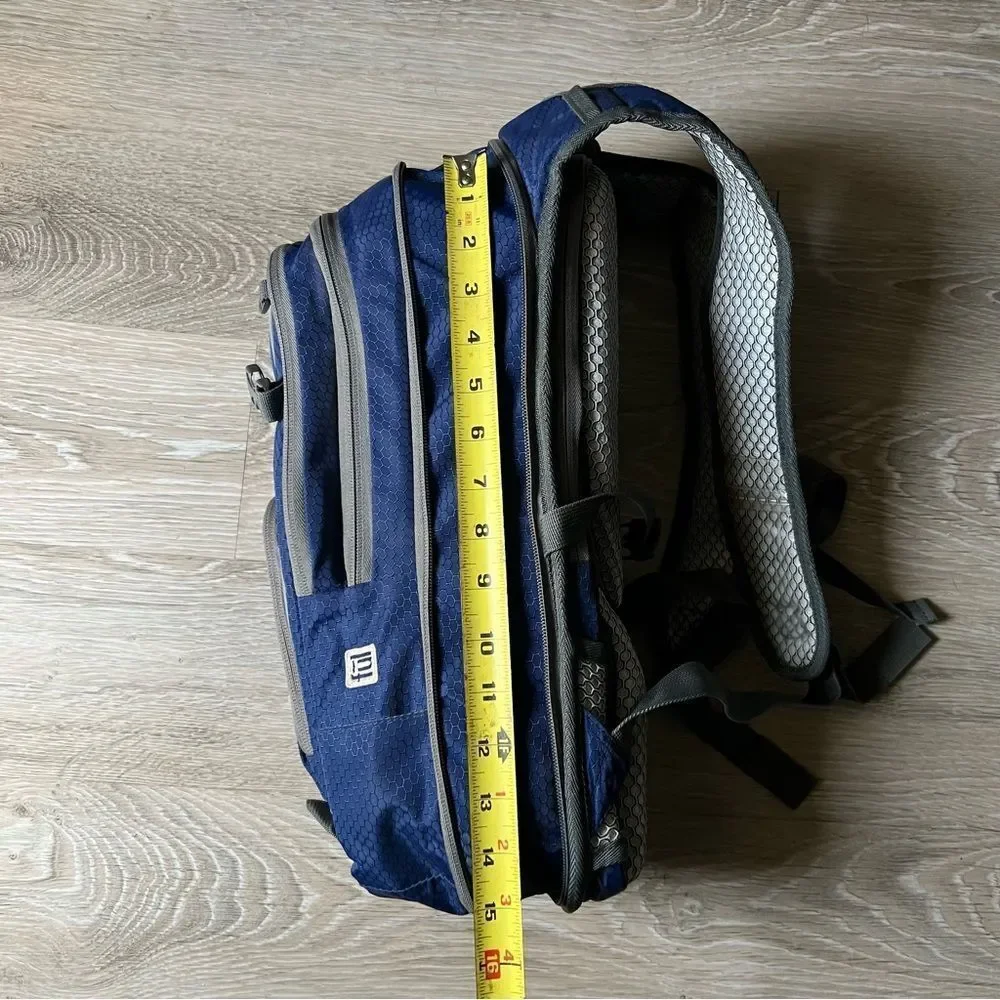 FŪL Day BACKPACK Padded Waterproof Cooler Compartment Multi Pockets Blue