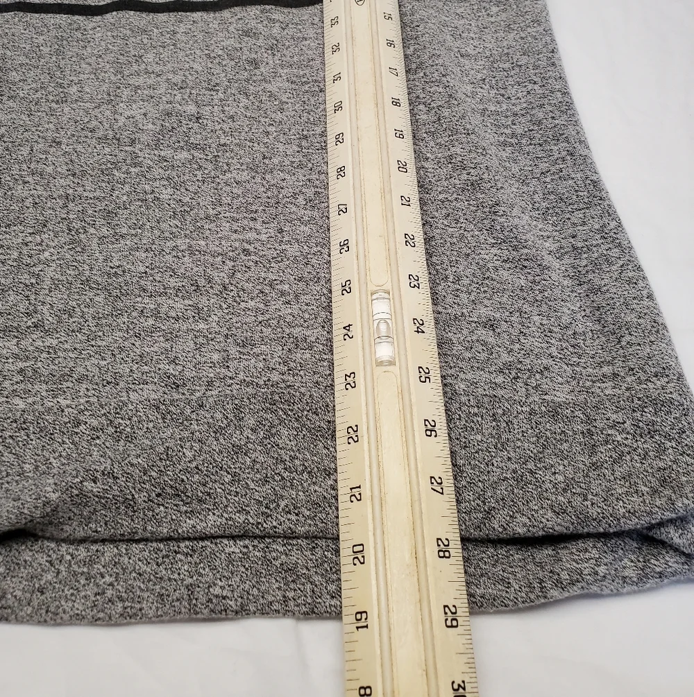 Marc Ecko Cut & Sew Men's Striped Henley Pocket Long Sleeve Gray Size L