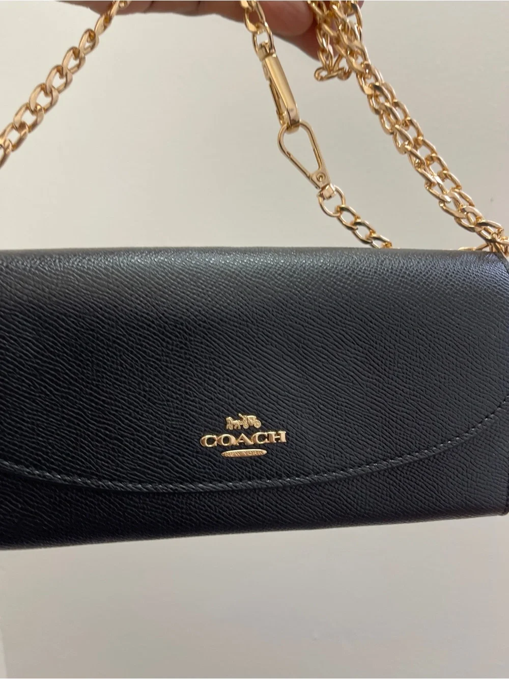 Coach sleek black