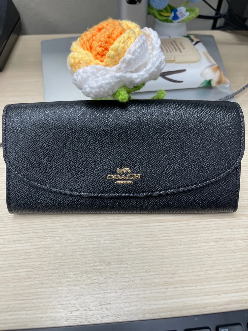 Coach sleek black