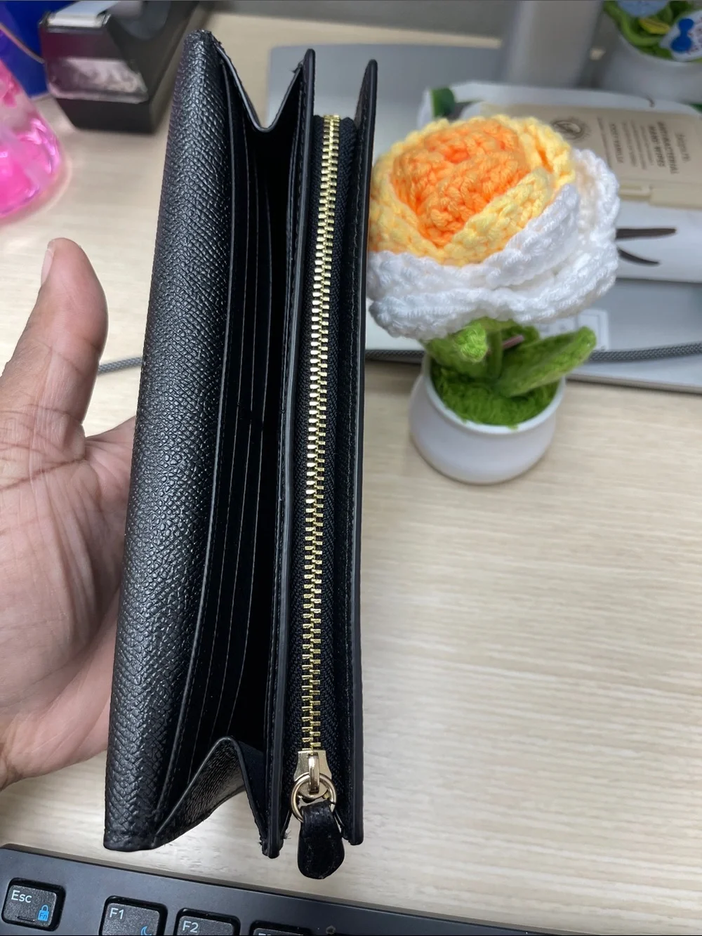 Coach sleek black