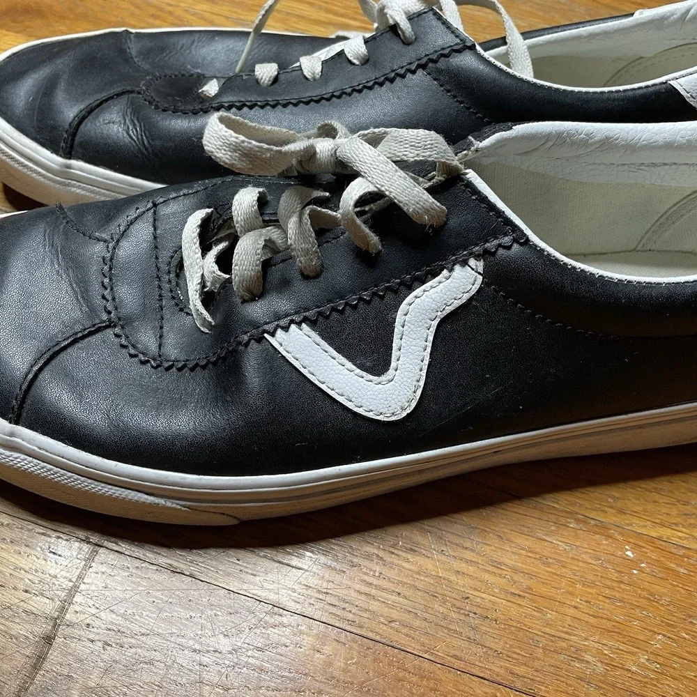 Vans Sport 73 LX Men's Size 11.5 Black‎ Unisex Leather Shoes Sneakers