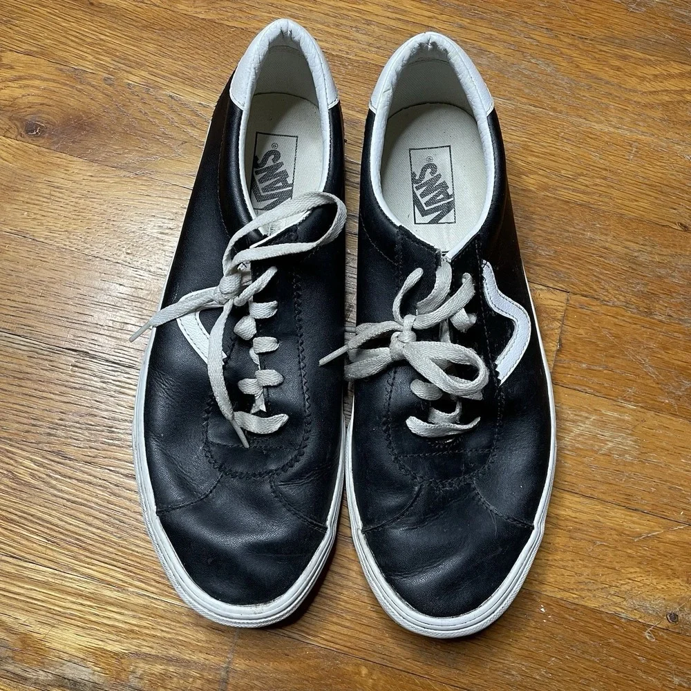 Vans Sport 73 LX Men's Size 11.5 Black‎ Unisex Leather Shoes Sneakers