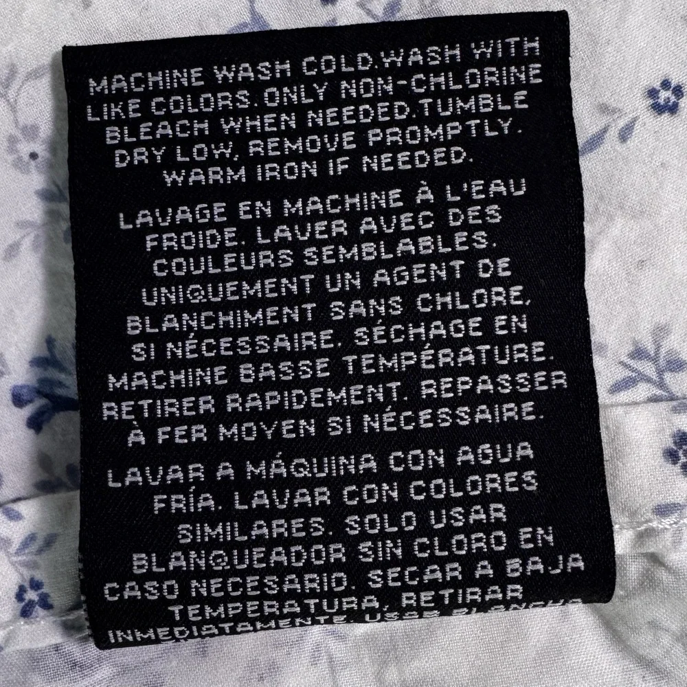 Ralph Lauren Daisy Cottage Chic Blue Floral Twin Fitted & Flat‎ Sheets
