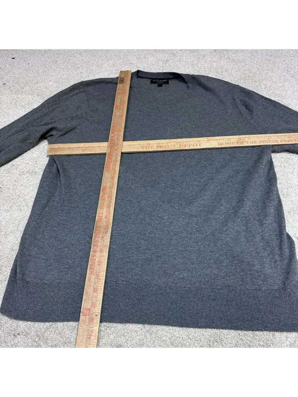 Banana Republic Sweater Men’s Gray Long Sleeve Pullover Size XL