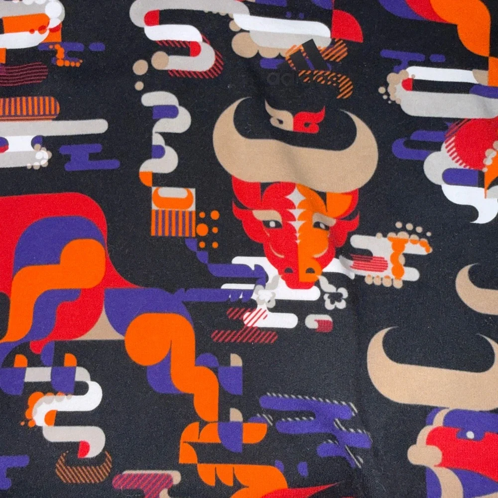Adidas Lunar New Year All Over Print Hoodie‎ Sweatshirt CNY GFX Size SMALL