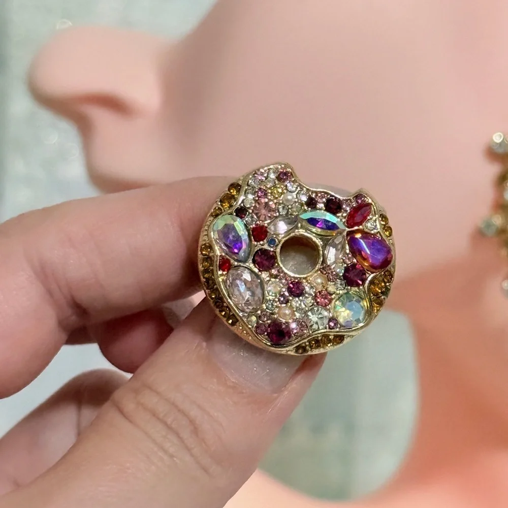 Anthropologie vibrant brooch