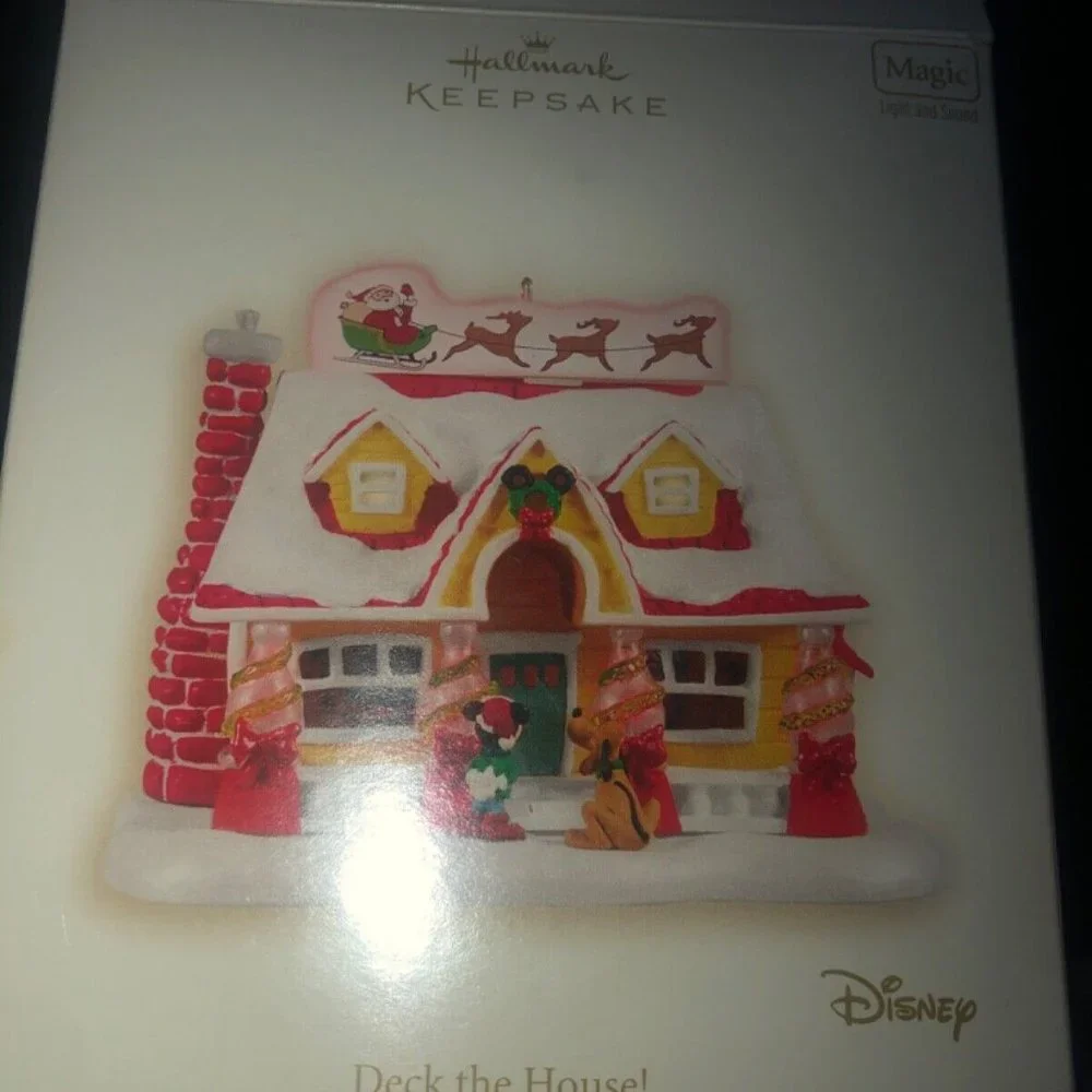 Hallmark Keepsake Christmas Ornament‎ Disney Deck The House Mickey Pluto