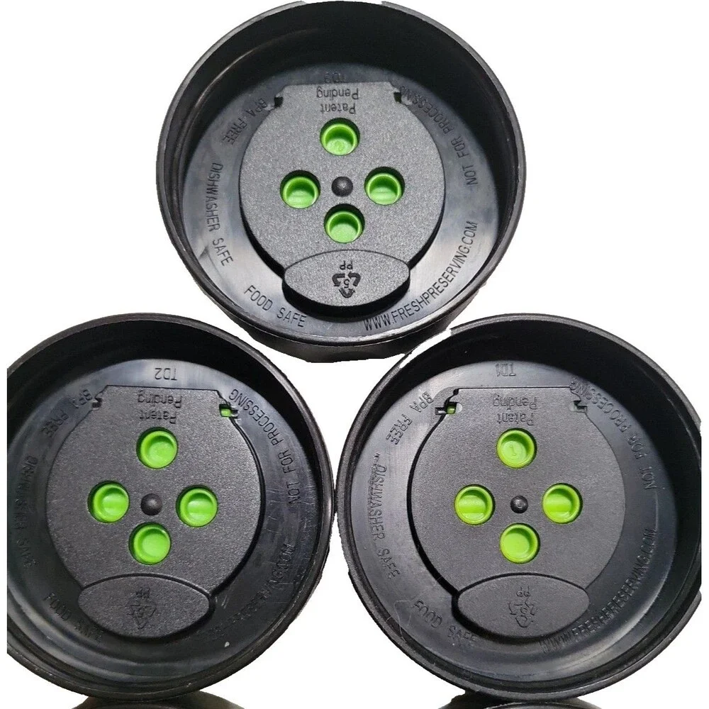 Set of 5 Genuine Ball Herb Shaker Caps Stay-Open Lid Design Spices Jar