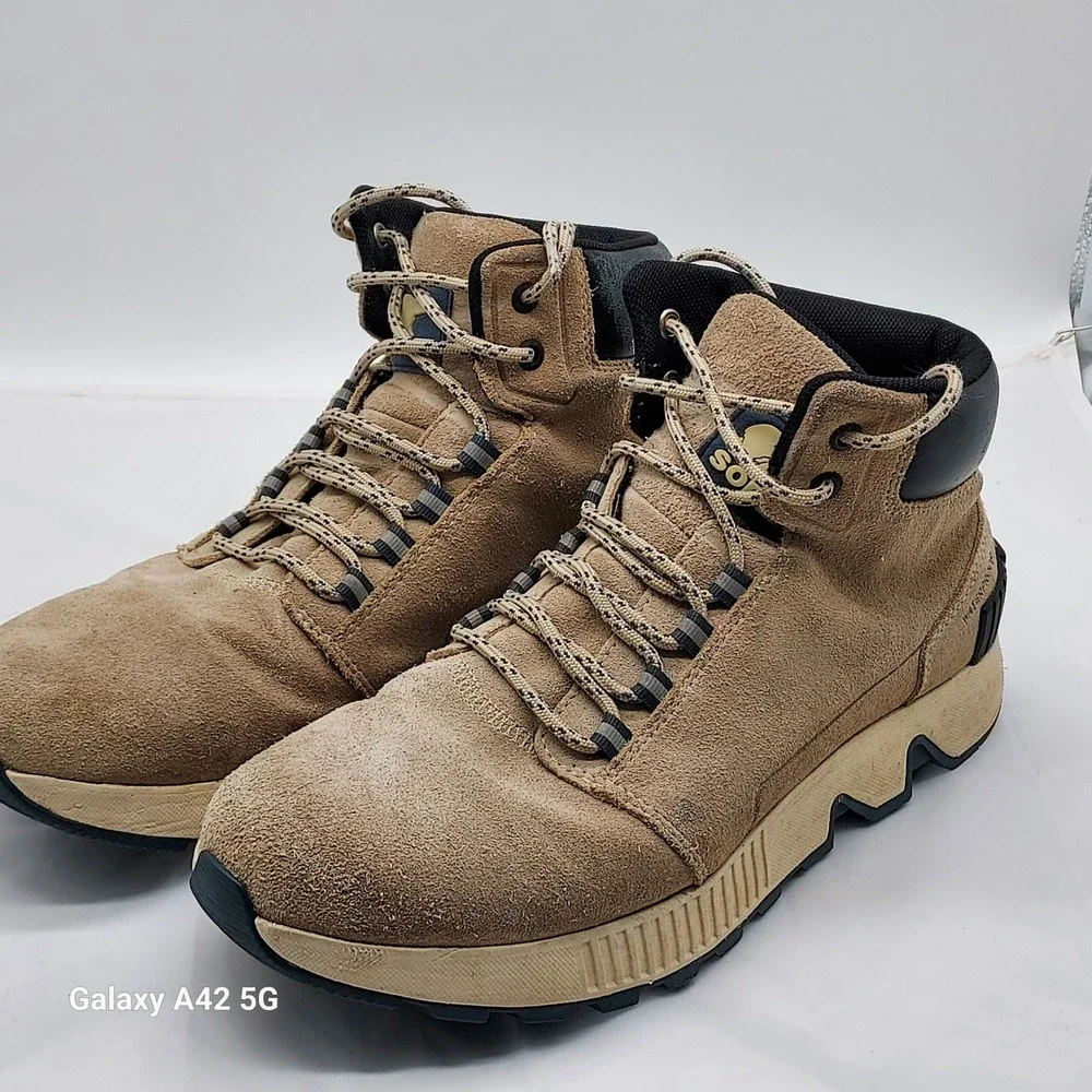 Sorel‎ Men's Waterproof Suede Winter Boots Tan Size 9.5 NM4253271
