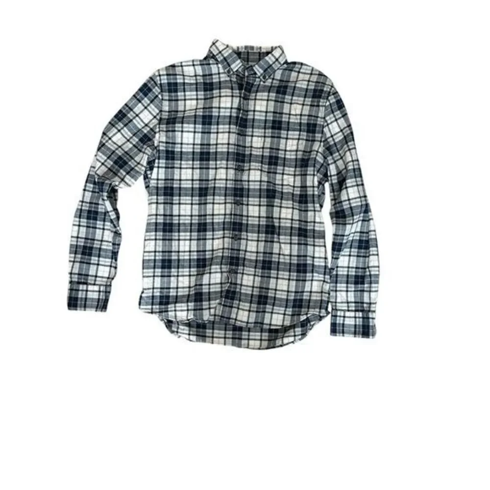 Banana Republic Luxe Flannel Untucked‎ Slim Fit Men's Size Large
