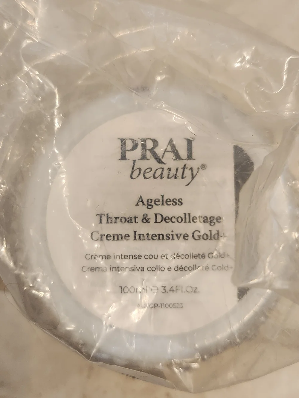 PRAI Beauty Ageless 6.8 oz Throat & Decolletage Creme Pearl & Rhinestone Sealed‎