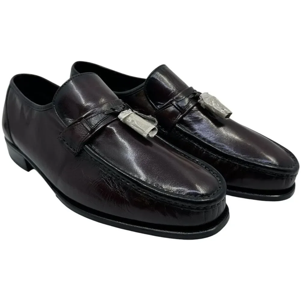 Florsheim Mens Shoes 11 3E Brown Leather Tassel Loafers Slip On Moc Toe 17090-18
