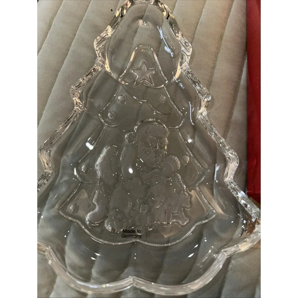 Gorham Glass Candy‎ Dish Snowy Sweethearts 8.5 in New In Box