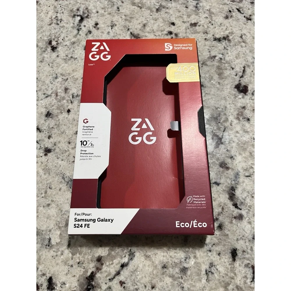 ZAGG Luxe Samsung‎ Galaxy S24 FE Case Graphene Fortified 10ft Drop Protection