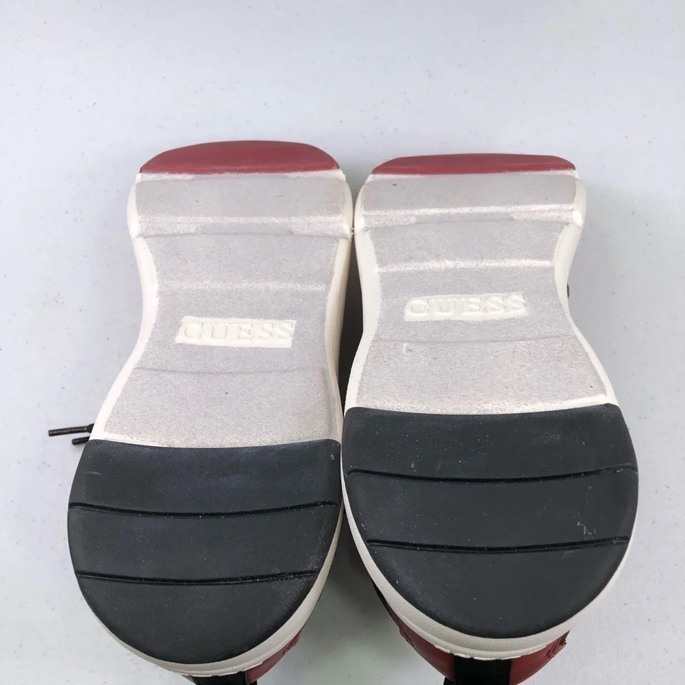 GUESS Tane Dark Red Low Top Sneakers