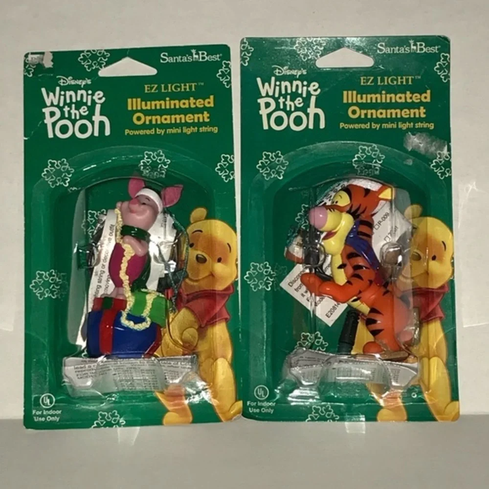 Santa’s Best Disney EZ Light‎ Illuminated Ornament, Piglet, Tigger