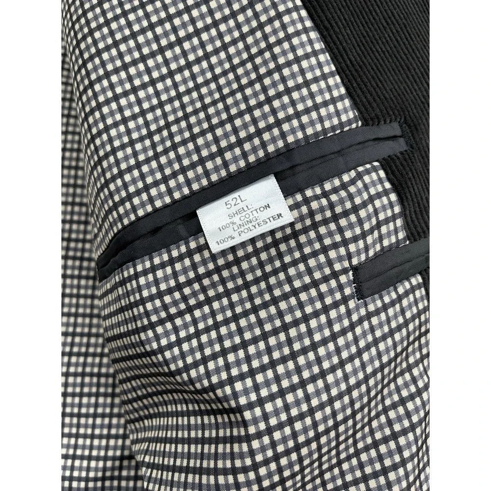 Saddlebred Mens Blazer 52 Brown Corduroy‎ Sport Coat Rustic Fall Country Evening