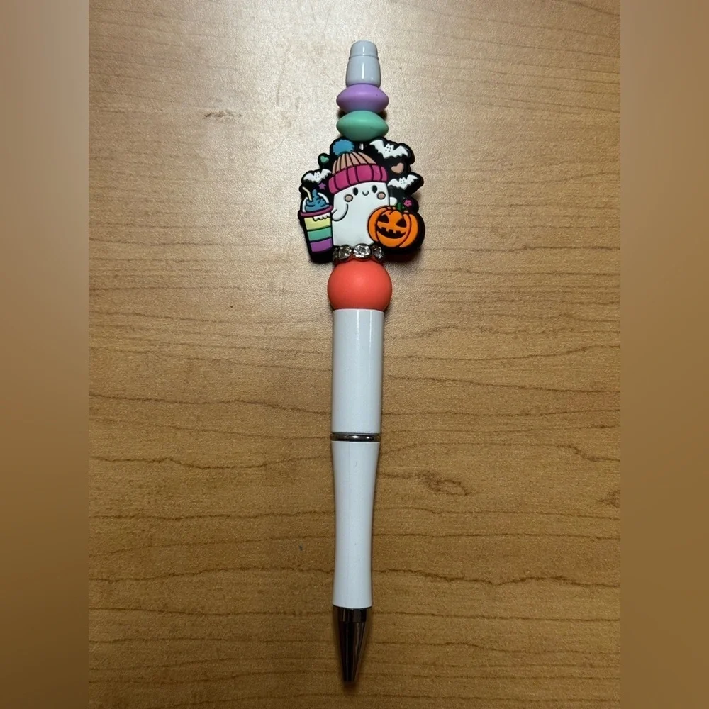 Halloween Themed Pen with Ghost and Pumpkin