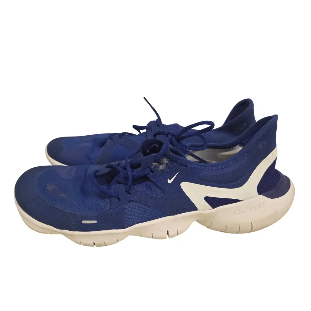 Nike Free RN 5.0 2019 Mens Running Shoes Royal Blue White AQ1289-401 Size 10.5