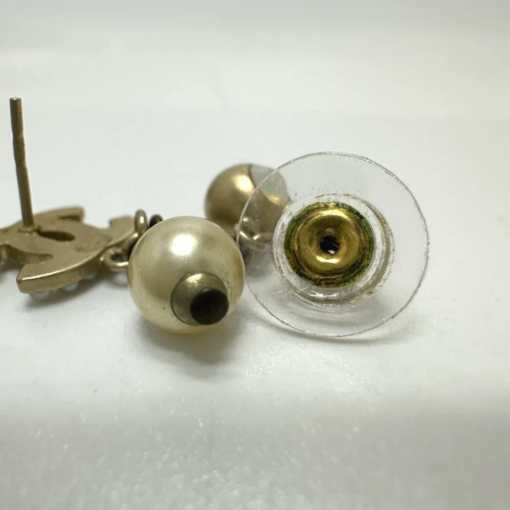 CHANEL gold earrings