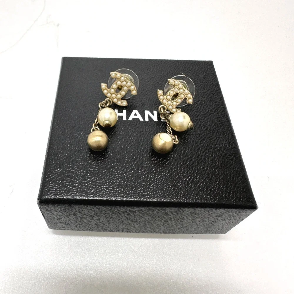 CHANEL gold earrings