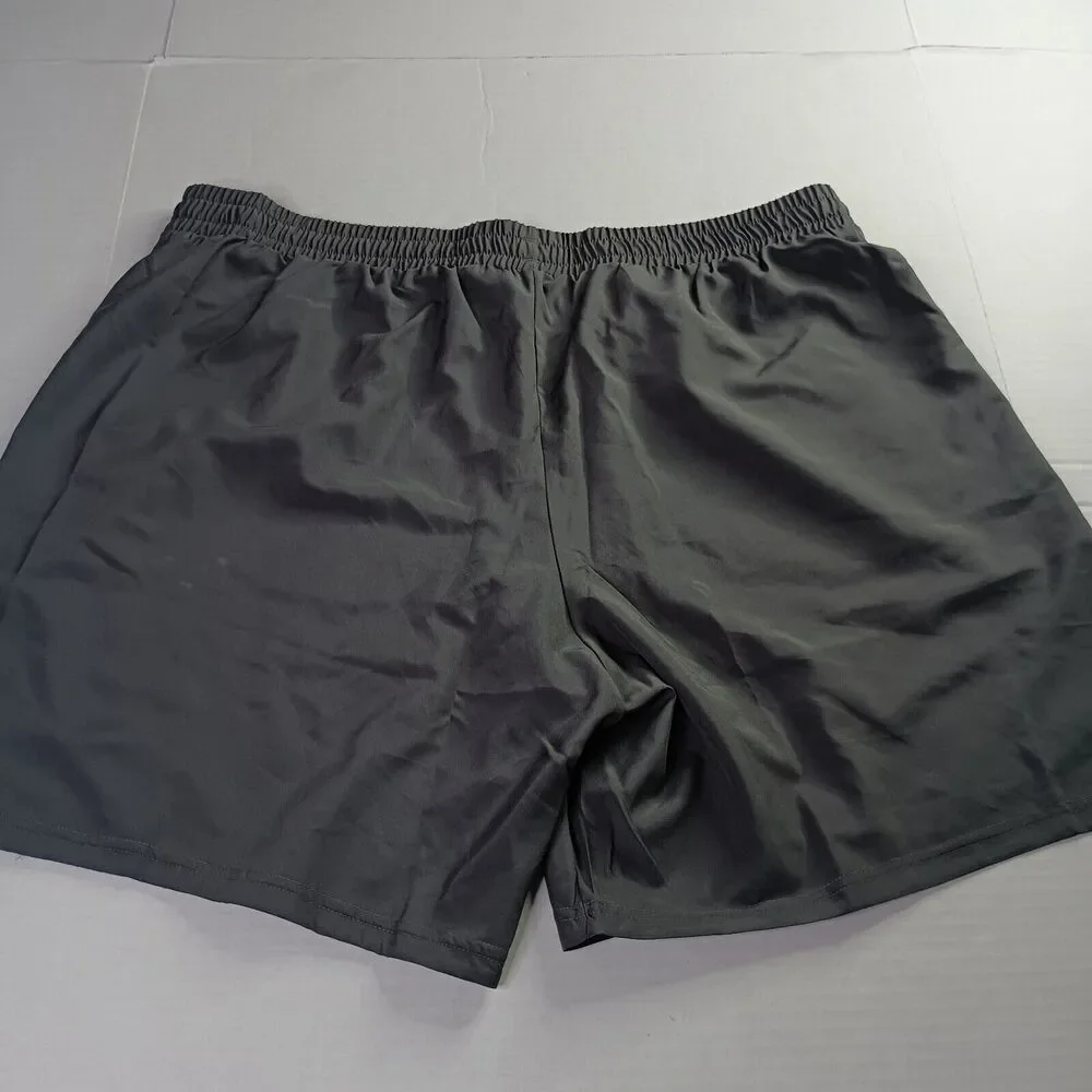 Adidas AeroReady Shorts Men's‎ 2XL Gray Zip Pockets Running