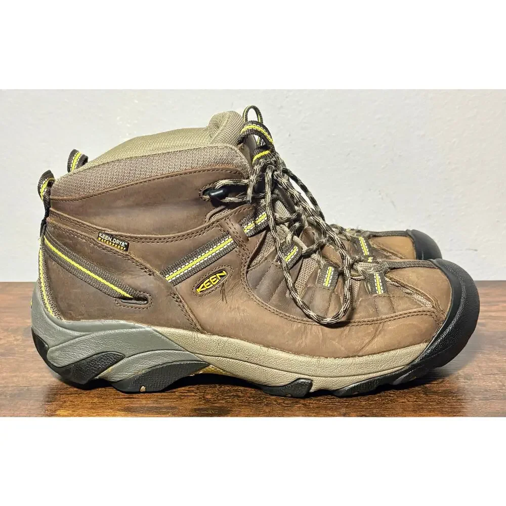 Keen Men's Targhee II Mid Waterproof Hiking Boots Brown Sz 13