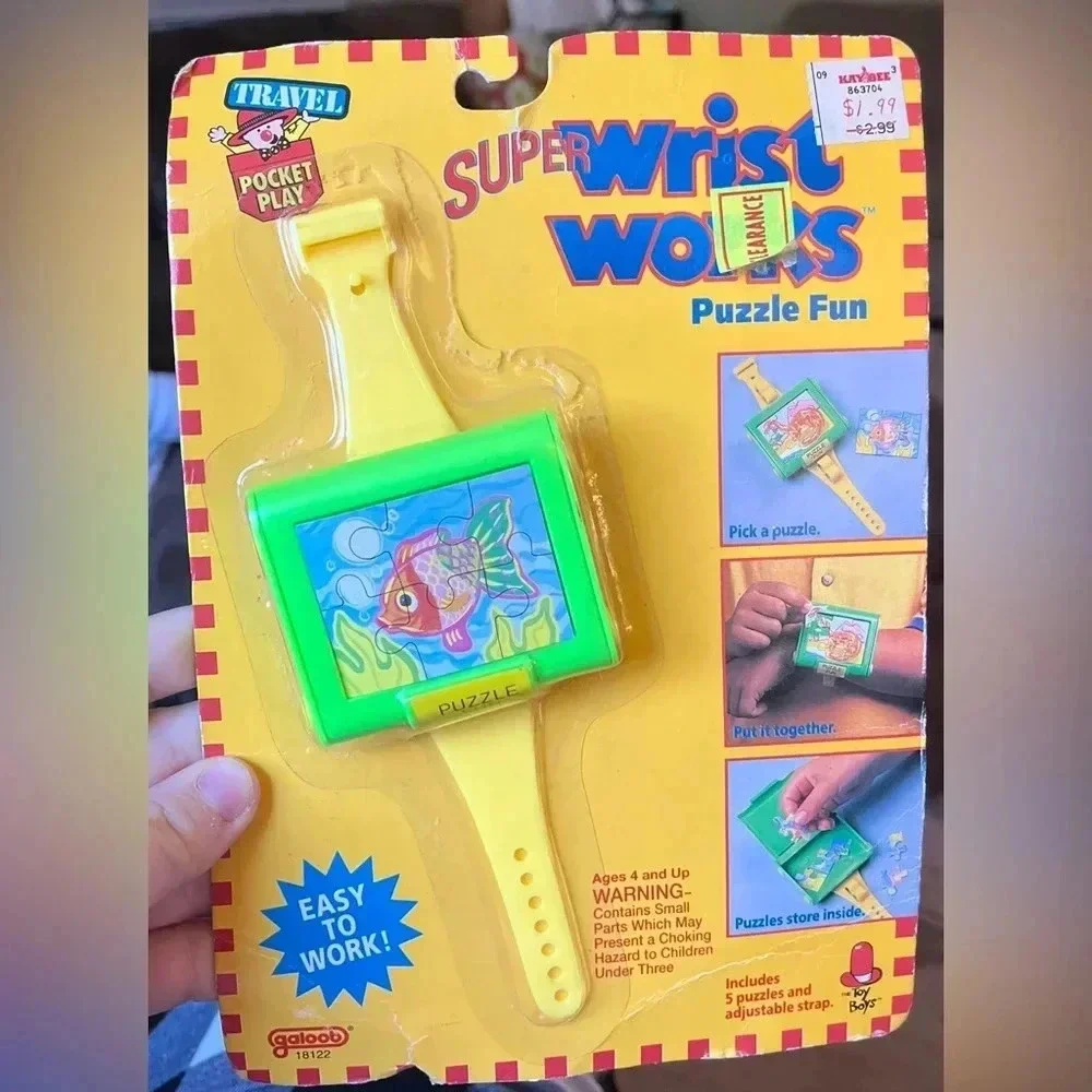 Vintage Super Wrist Works Puzzle Fun Kids Watch‎ By Galoob New In Package 1992