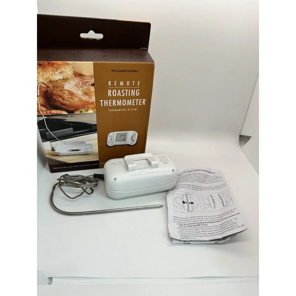 Williams-Sonoma Remote Roasting Thermometer - Monitors‎ Up to 150 Ft EUC!