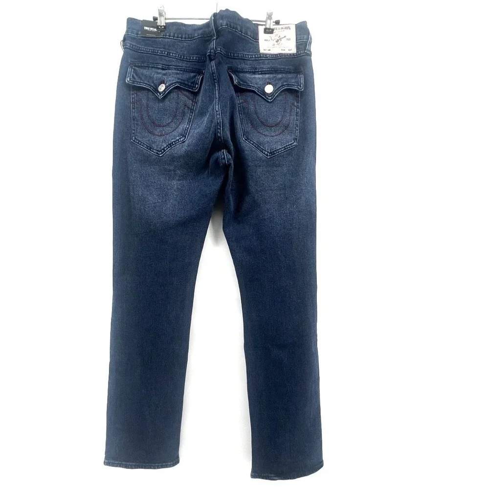 True Religion Ricky Relaxed Straight‎ Jeans Men's 34x34 SN Flap Pocket NEW $159