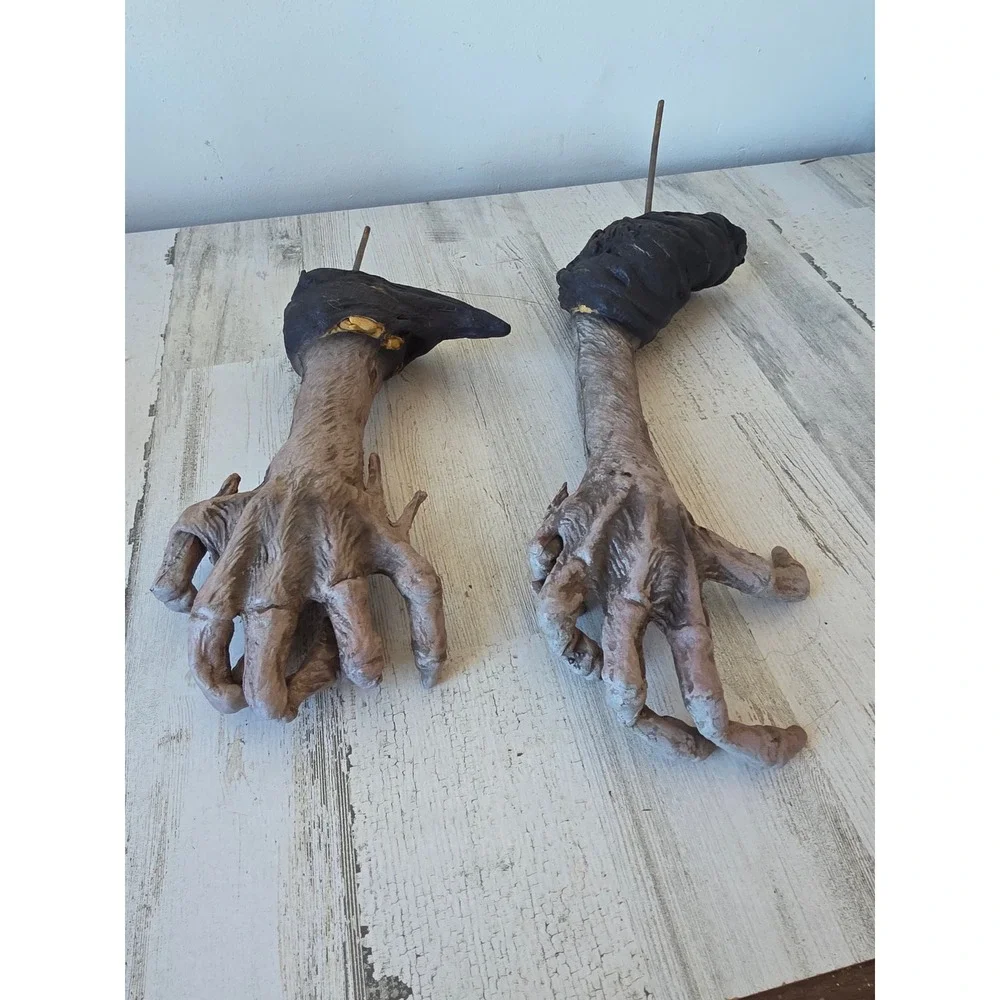 Halloween groundbreaker rubber vintage‎ zombie hands prop lawn decor