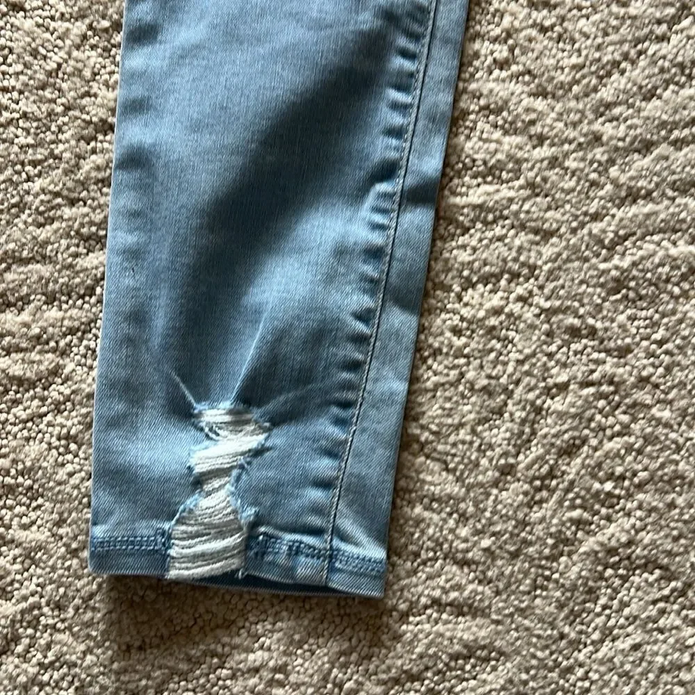 NWT Old Navy Girl's Sz 14 Rockstar Super Skinny Jeggings High Rise Light Wash