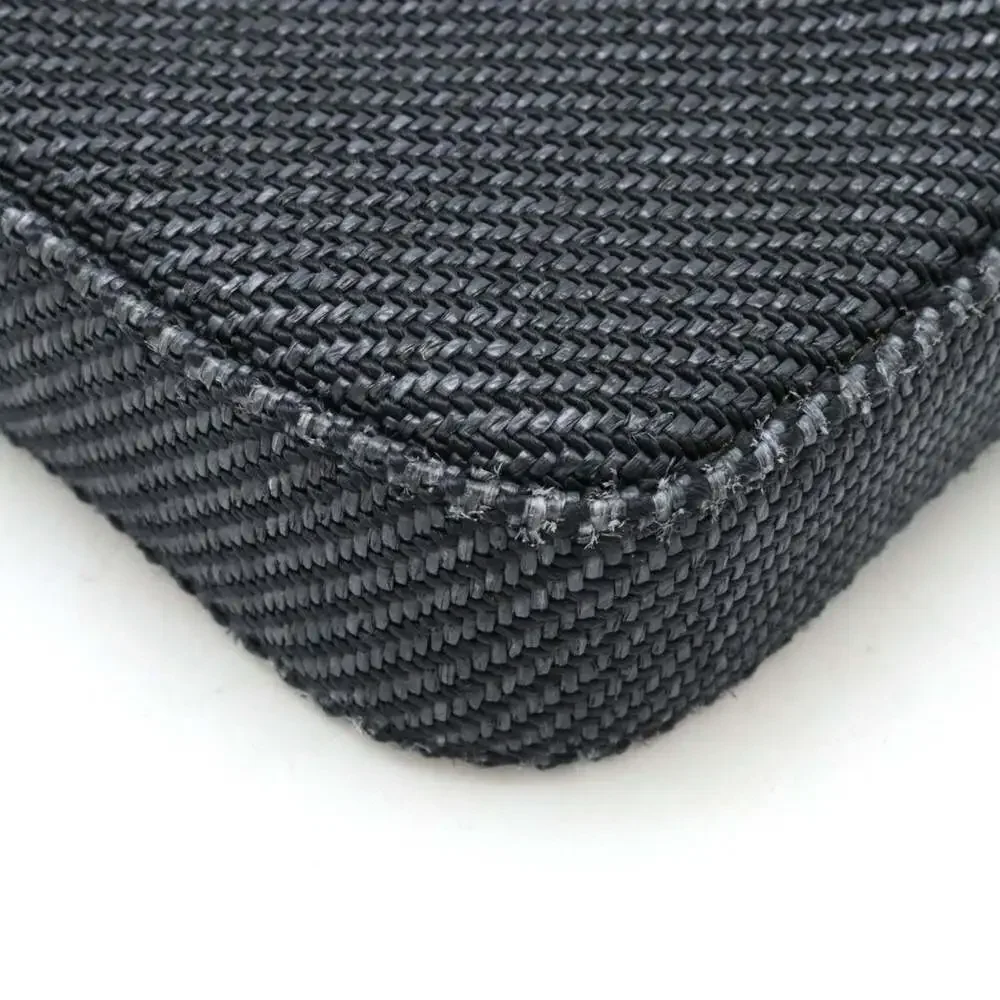 CHANEL blue leather
